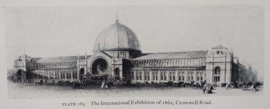 Engraving of the International exhibition of 1862, Cromwell Road