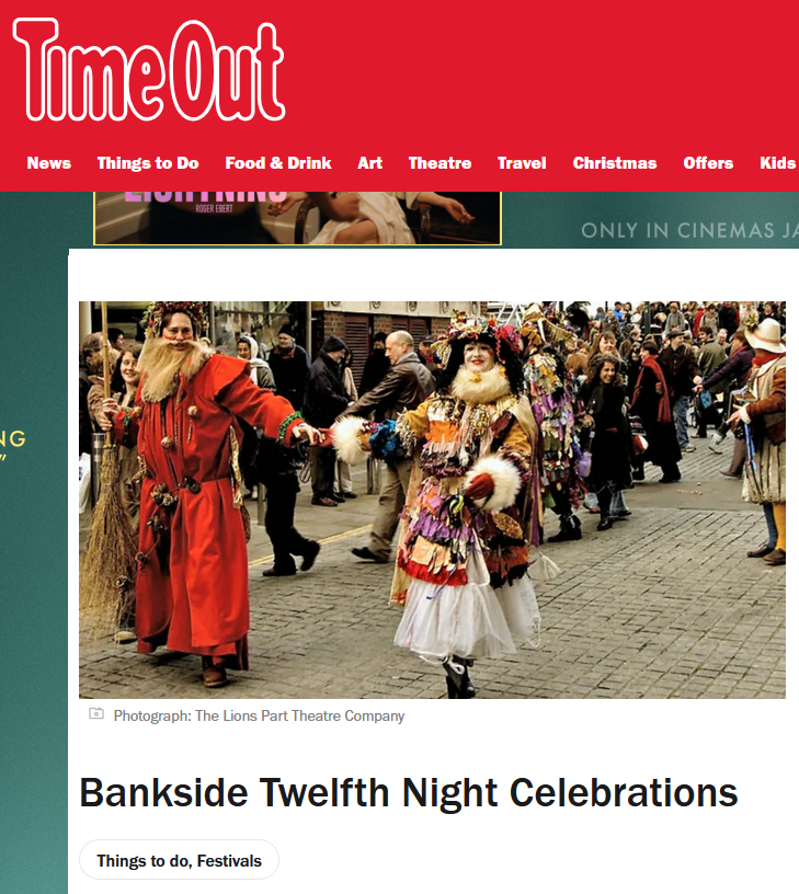 Photo of Twelfth Night Celebrations in Southwark, London on the South Bank