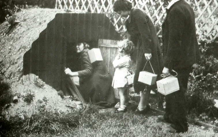 Anderson Shelter as used in Ww2